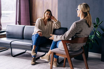 A patient and provider talking