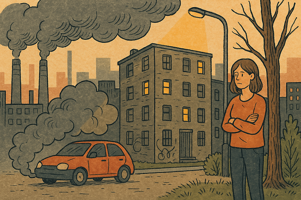 Environmental pollution urban life