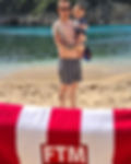Thumbnail: FTM RED & WHITE BEACH TOWEL