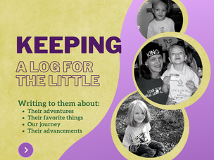 Keep A Journal for Your Little One