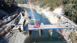 神瀬橋旧橋撤去(その2)工事