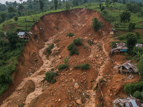 pergerakan tanah atau longsor, dapat dimonitoring dengan TGS Geodetik GNSS EQ1, deteksi dini bencana alam