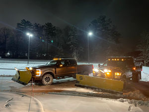 Snow plowing and salt treatment 