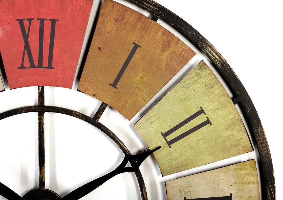 Thumbnail: Vintage Big Metal Wall Clock