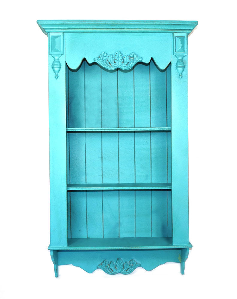 Thumbnail: Wall Mounted Shelving Unit White Or Blue