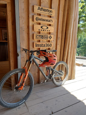 Bike against a sign