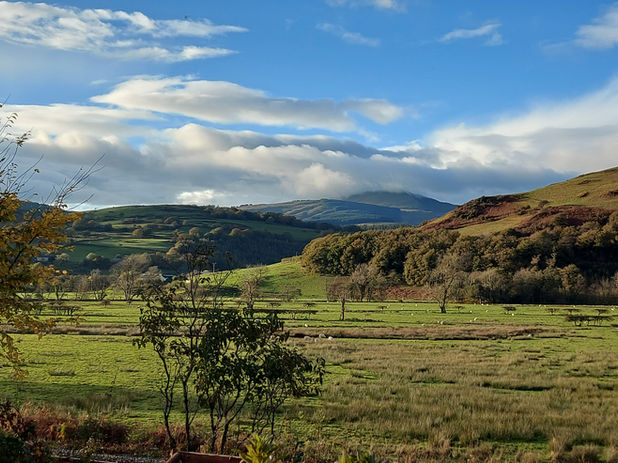 Hills and farmland