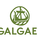 The Gal Gael logo - Gal Gael is in green capital letters, and above is a symbol of a longboat in a circle.