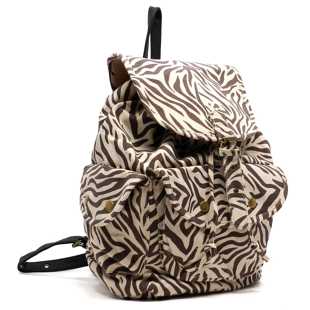 Zebra Canvas Backpack