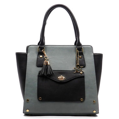 Thumbnail: Cherie Coco Hue & Ash Colorblock Tote