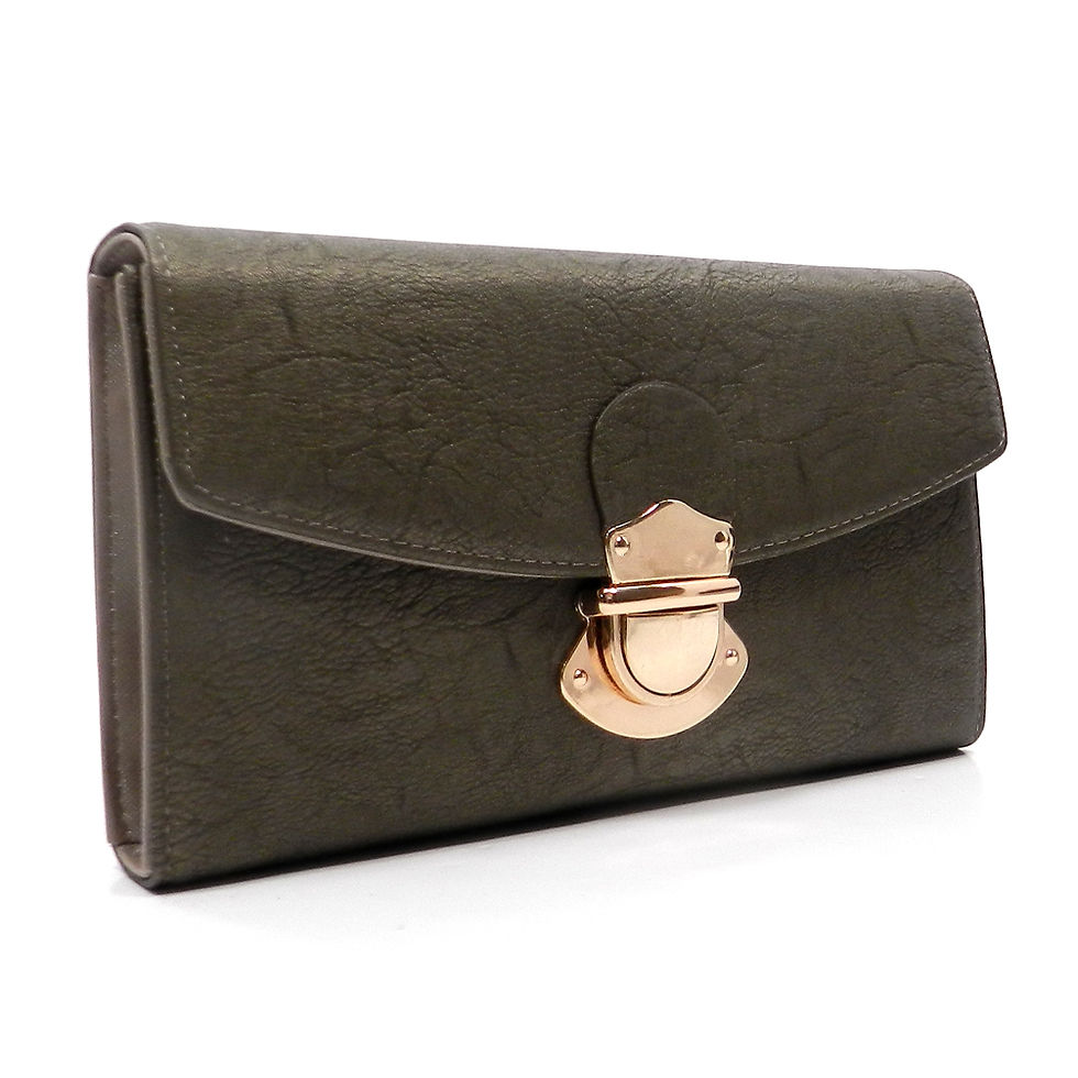 Thumbnail: 2 Way Push Lock Clutch / Wallet