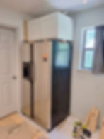 Painting & Ceiling Projects: stainless fridge and cabinets