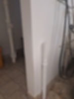 Painting & Ceiling Projects: Freshly painted white wall and pipes