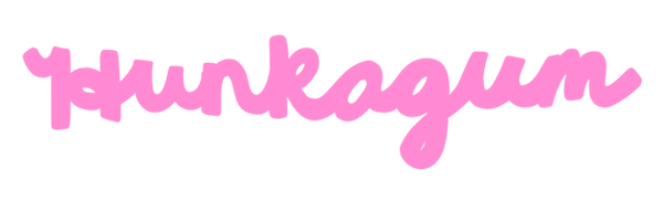 Hunkagum Logo in Cursive