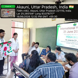 अंतर्राष्ट्रीय योग दिवस 2026 योगा पेंटिंग प्रतियोगिता का  आयोजन