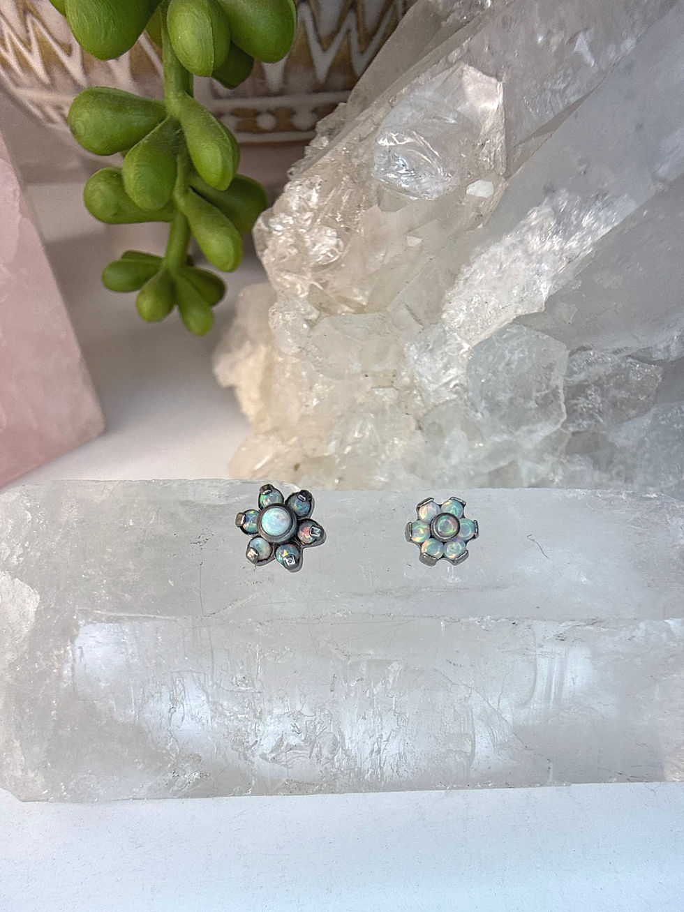 Miniatura: Top flor ópalo seis pétalos (cuerda 16g)