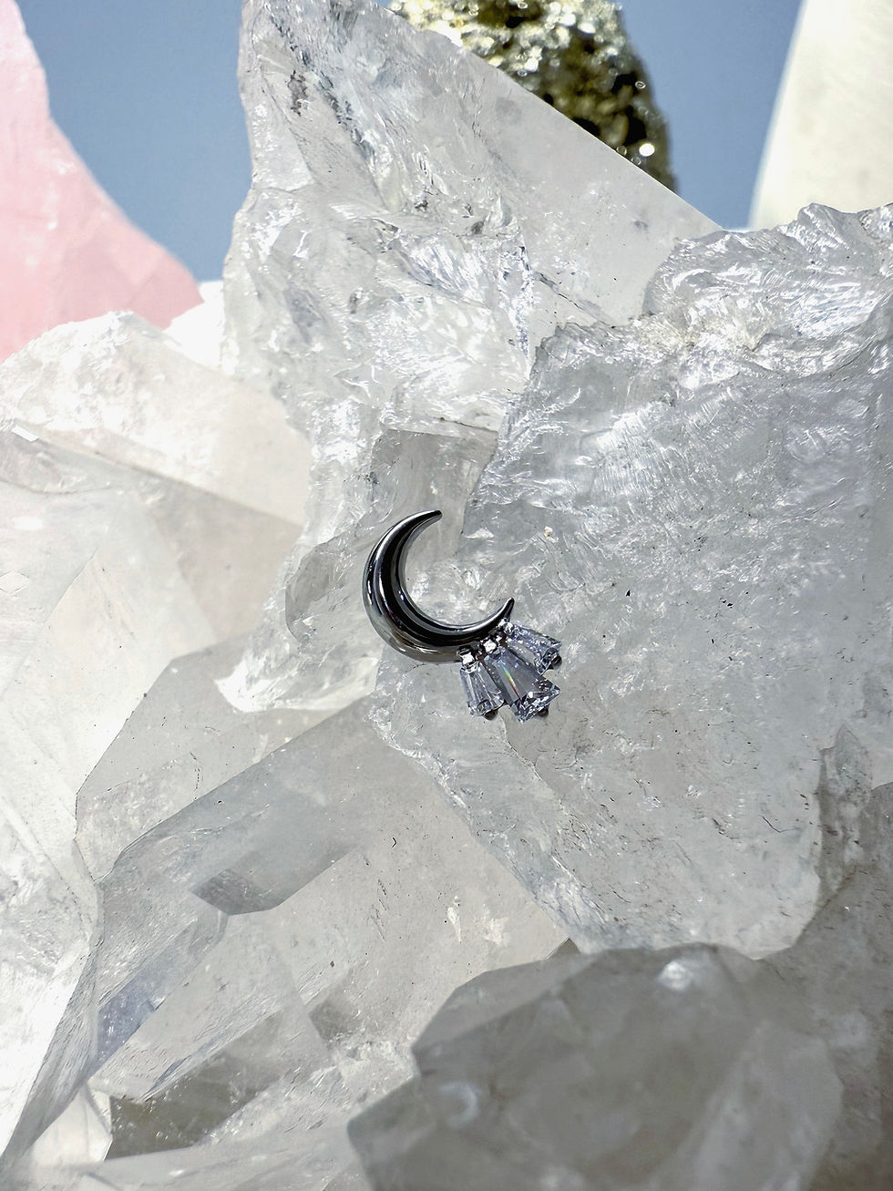 Miniatura: Top luna creciente con zirconias (16g)