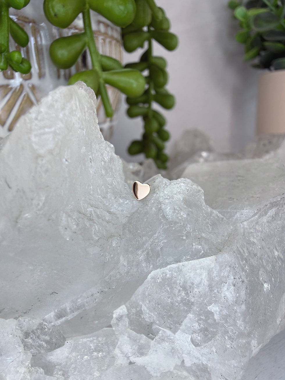 Miniatura: Top figura (pin) corazón (Oro rosa 14k)