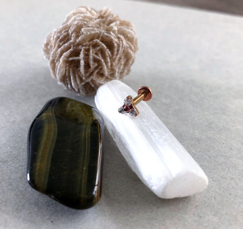 Miniatura: Top Trina con zirconias (pin)