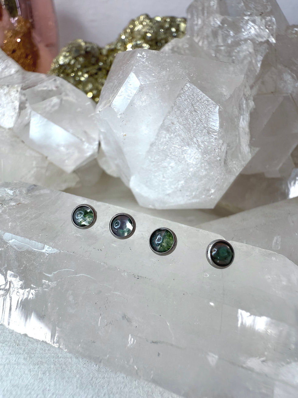 Miniatura: Top Ágata Musgo natural en disco (16g)