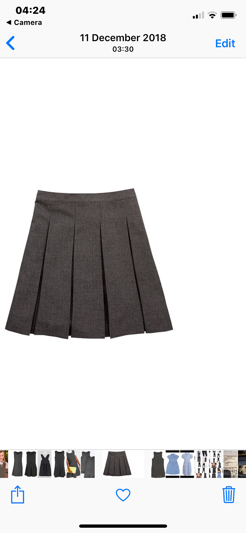 Thumbnail: School un   Skirts 3/4 to 14/15 years &1£1.50