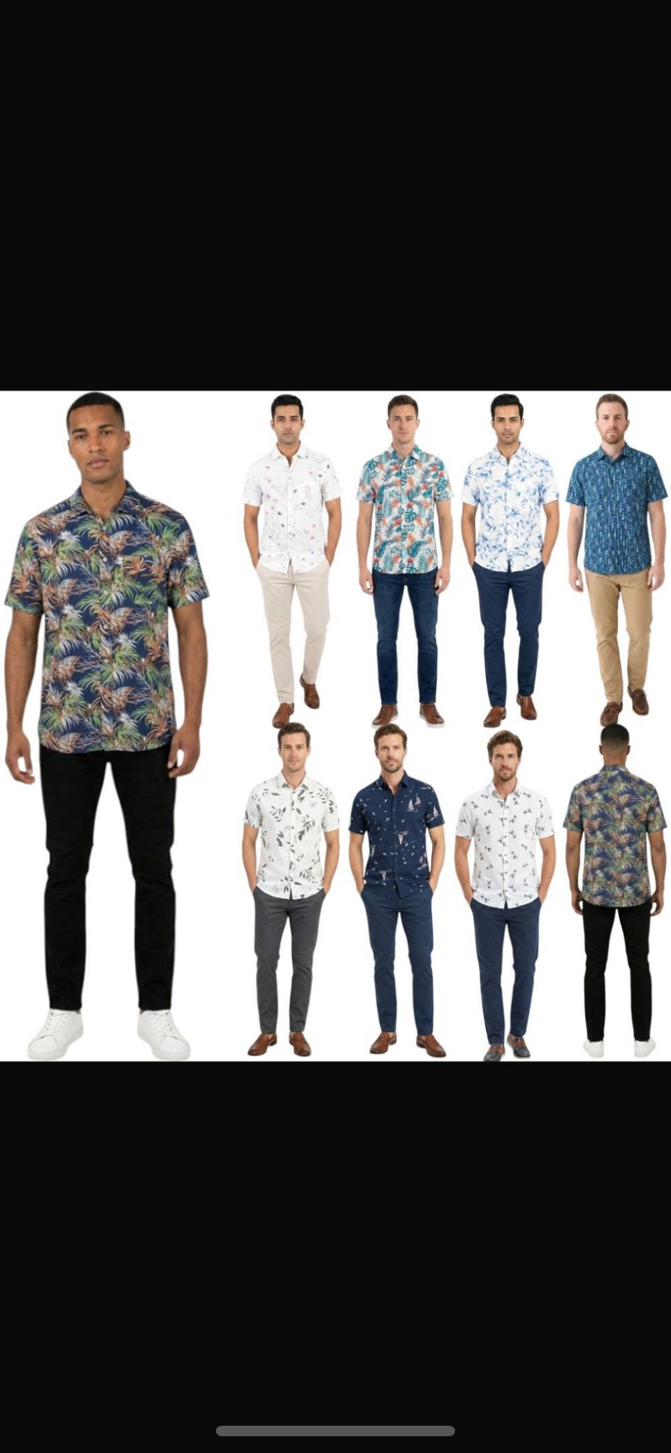 Thumbnail: Men Summer Hawaii Shirt Floral Holiday Short Sleeve Beach
