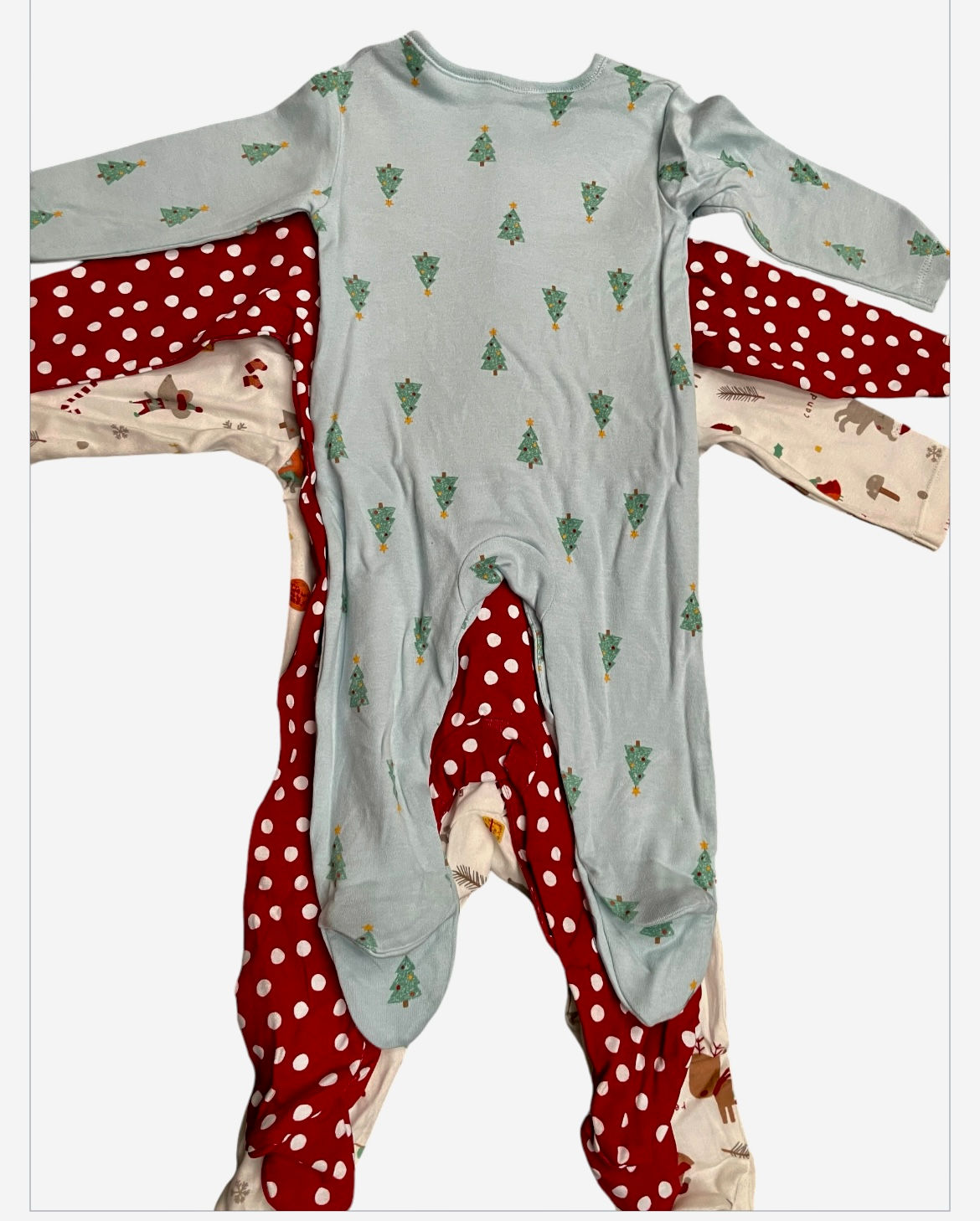 3 Pack Kids Unisex  Baby Christmas  Special Sleep Suit  £4.50