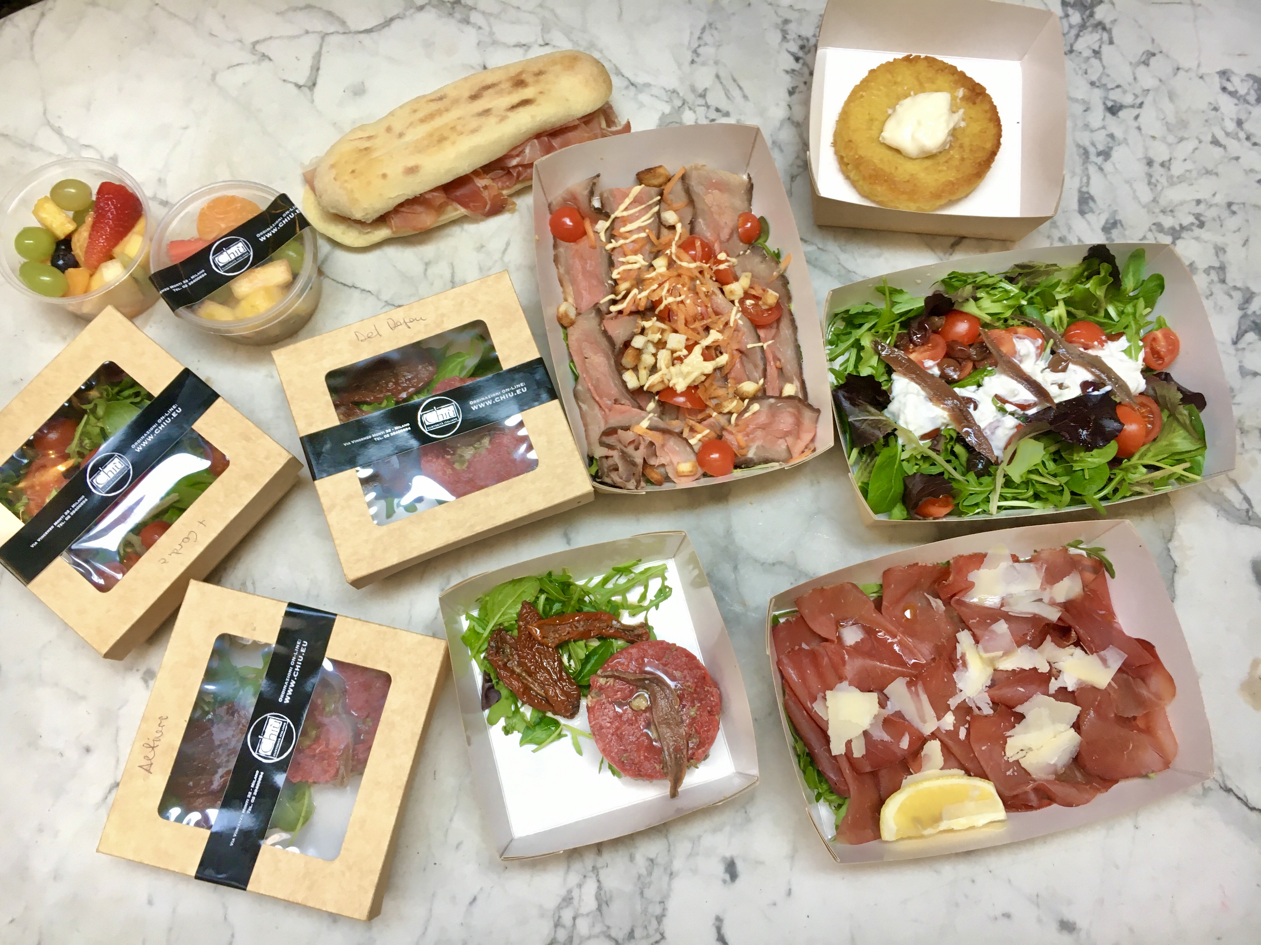 Arranged Food and Objects