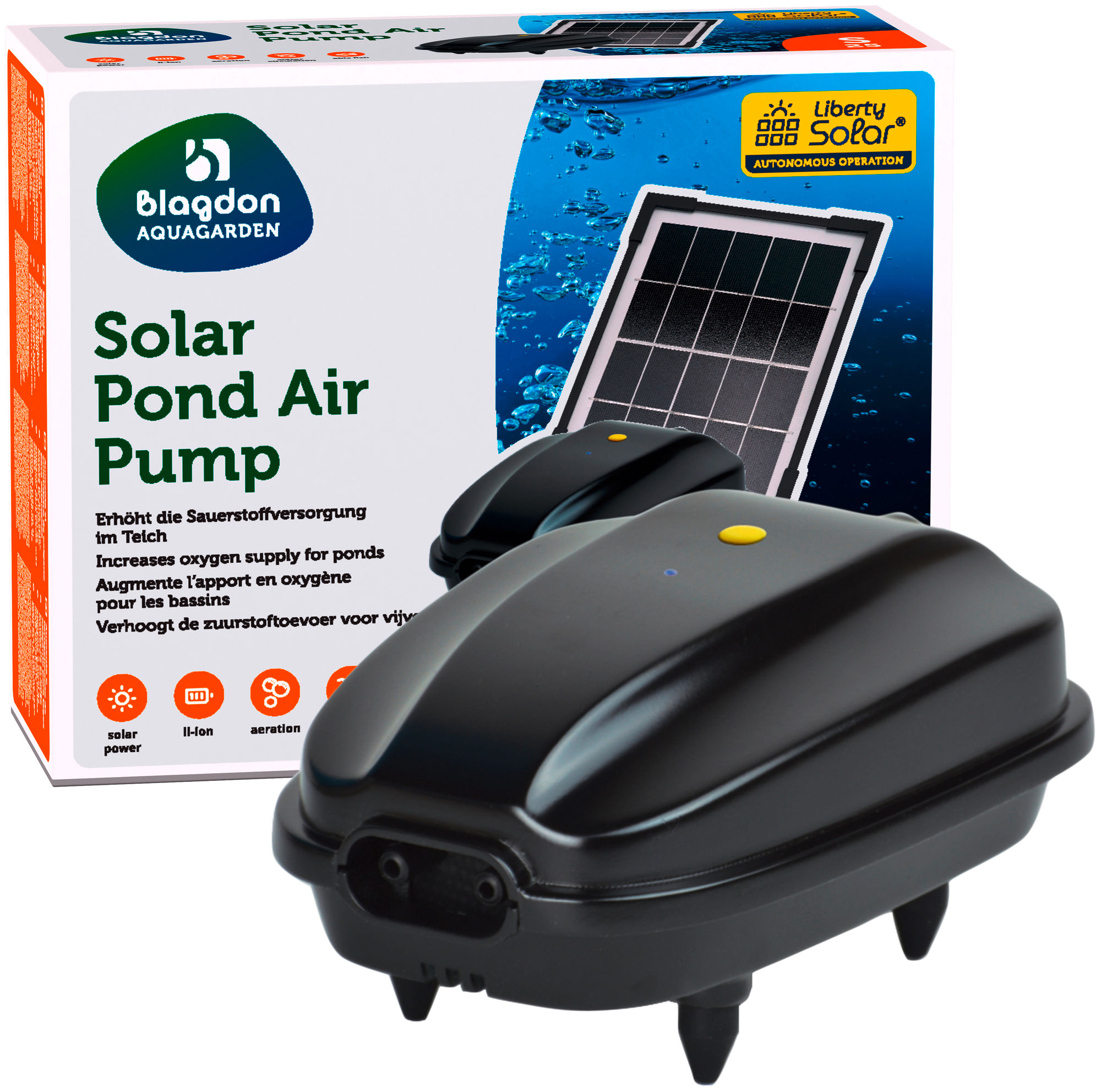 Solar Air Pond Pump S25 BLANGDON-AQUAGARDEN