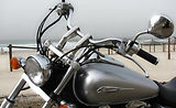 Silver Motorbike Front