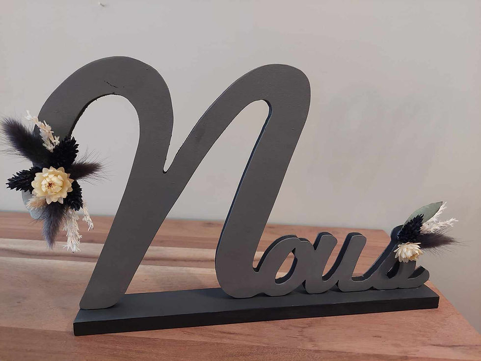 Miniature : Lettres en bois