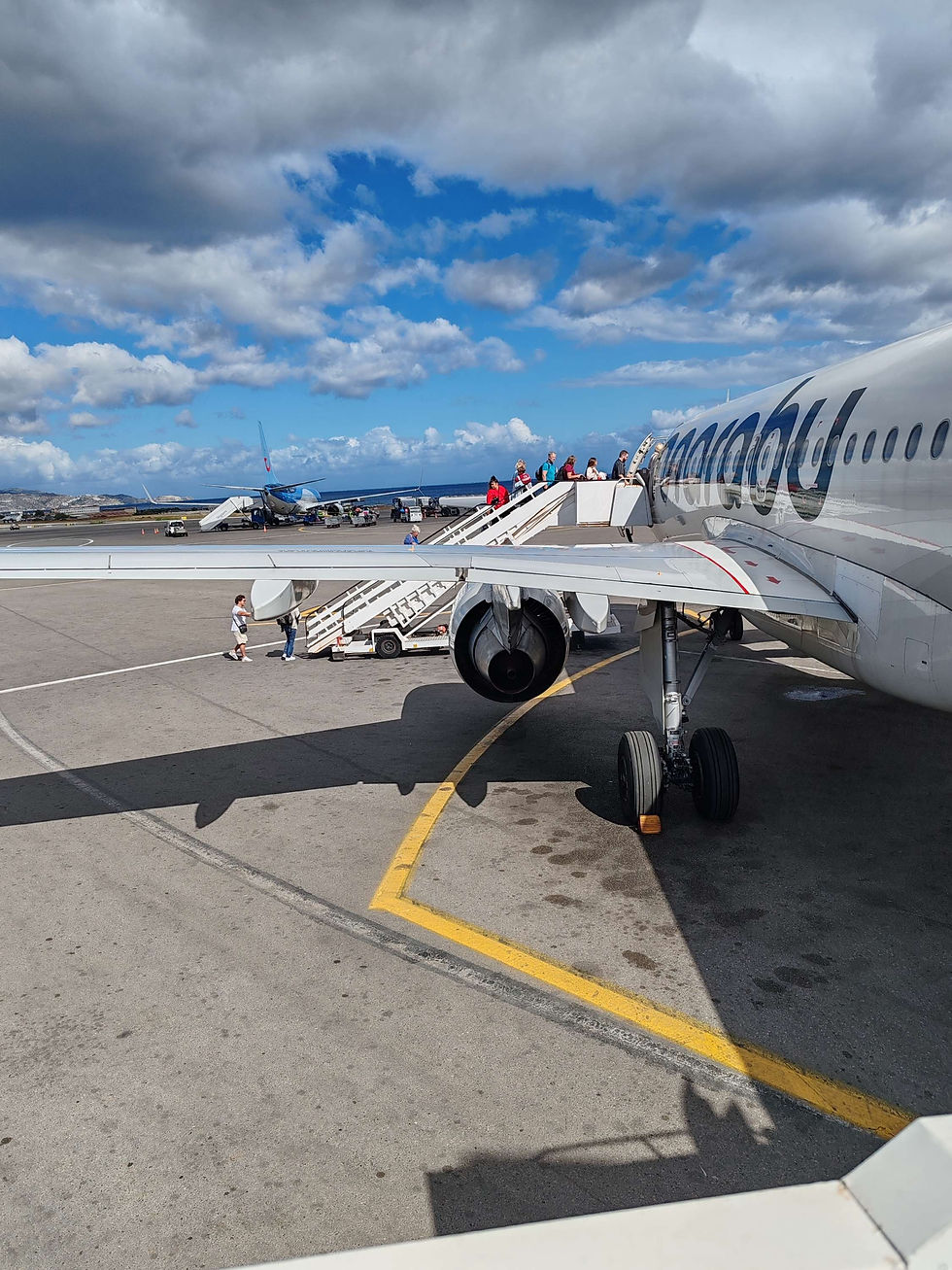 Flugzeug auf der Startbahn