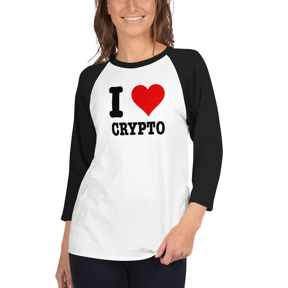 Thumbnail: I HEART CRYPTO BASEBALL SHIRT