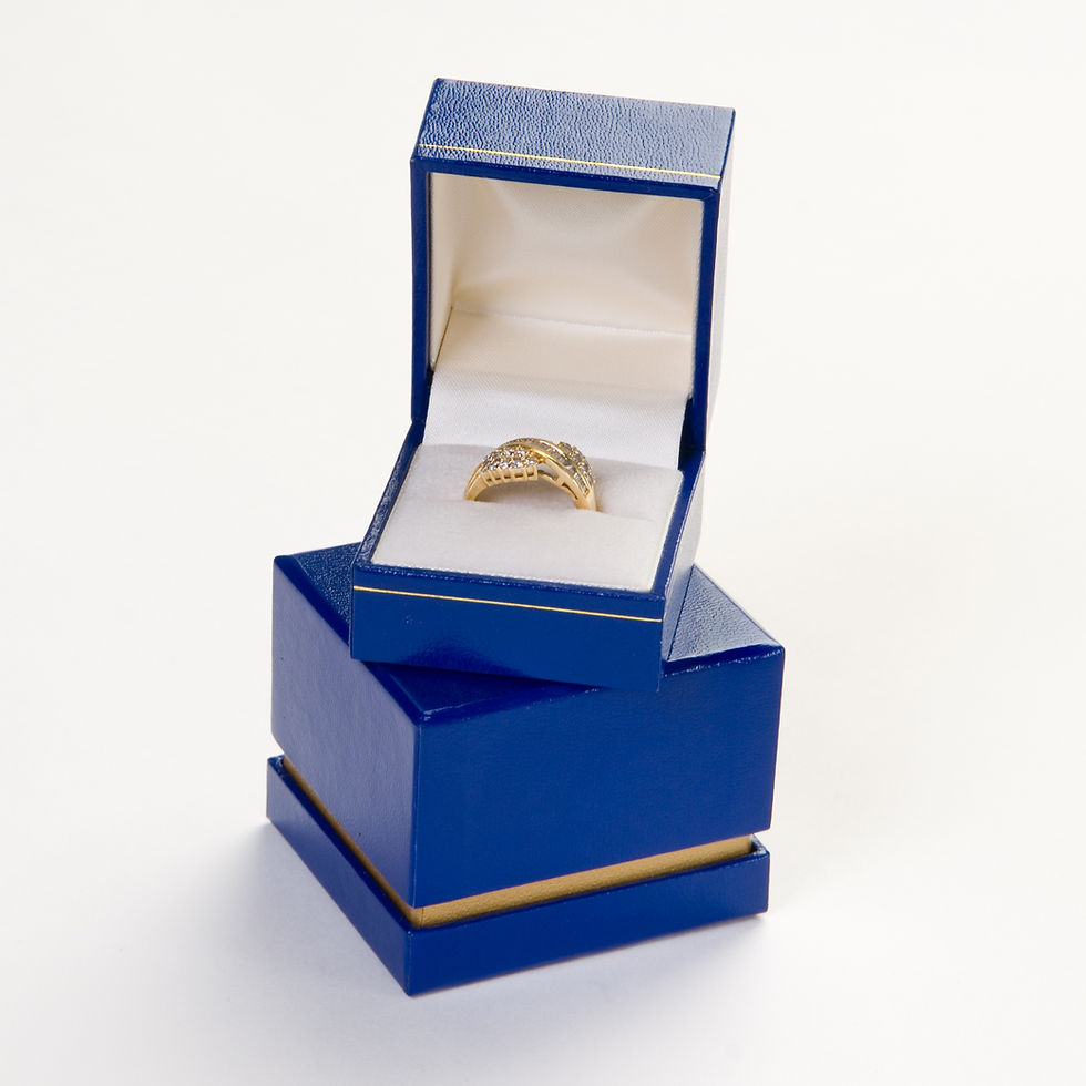 Square Corner Ring Box