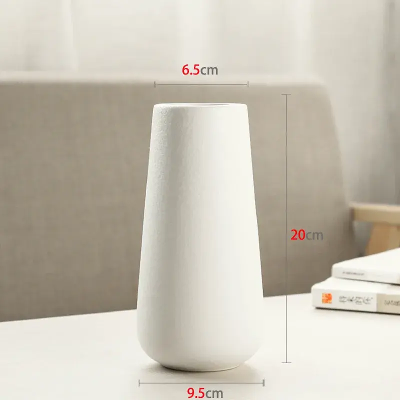 Miniature : Vase Céramique Blanc Style Nordique | Vantiq Store