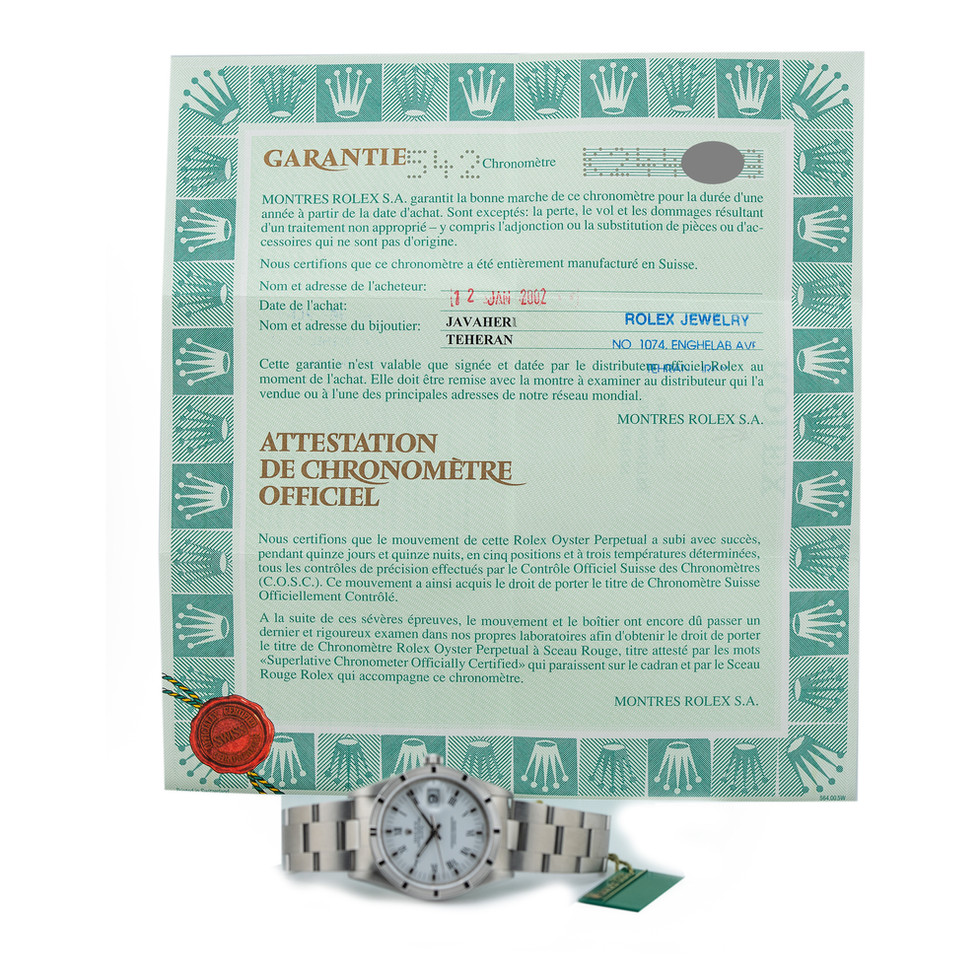 Rolex Stainless Steel Date Ref. 15200 - NOS papers