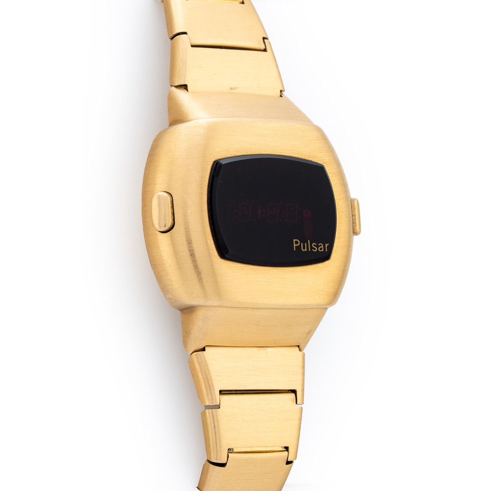 Pulsar P3 14k YG Quartz with Gold Bracelet