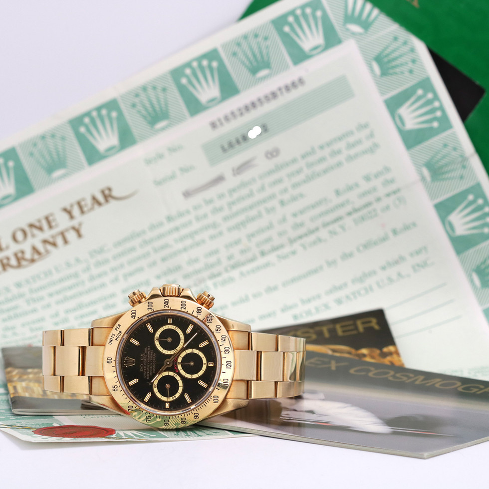 Rolex Yellow Gold 'Zenith' Daytona Ref. 16528 on side