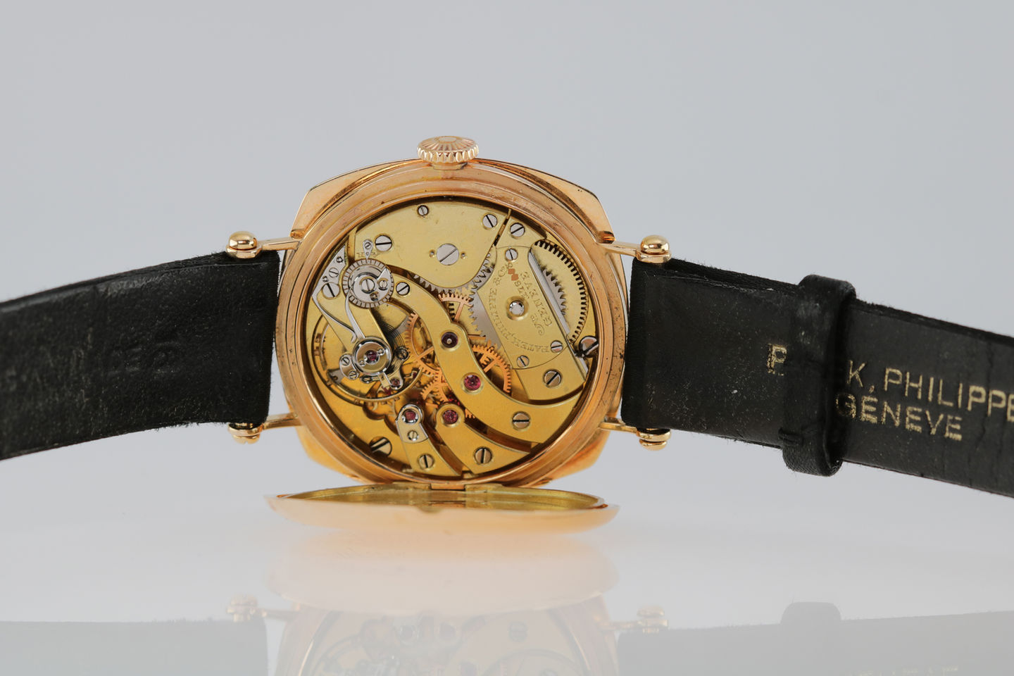 Early Patek Philippe 'Chronometro Gondolo' Cushion Wristwatch movement
