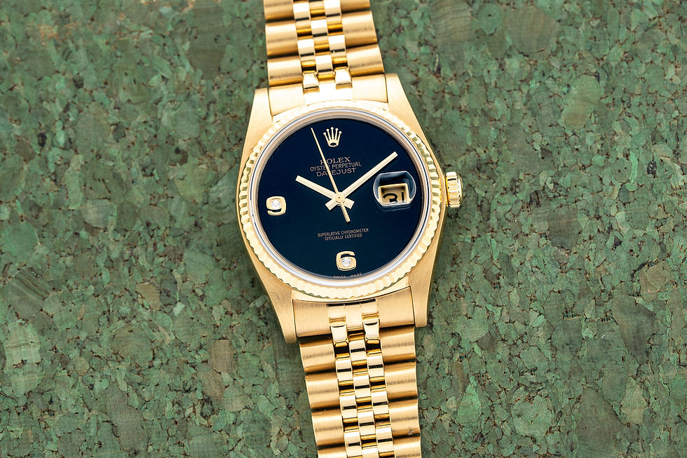 Rolex Datejust Onyx Diamond Dial Ref. 16018 live