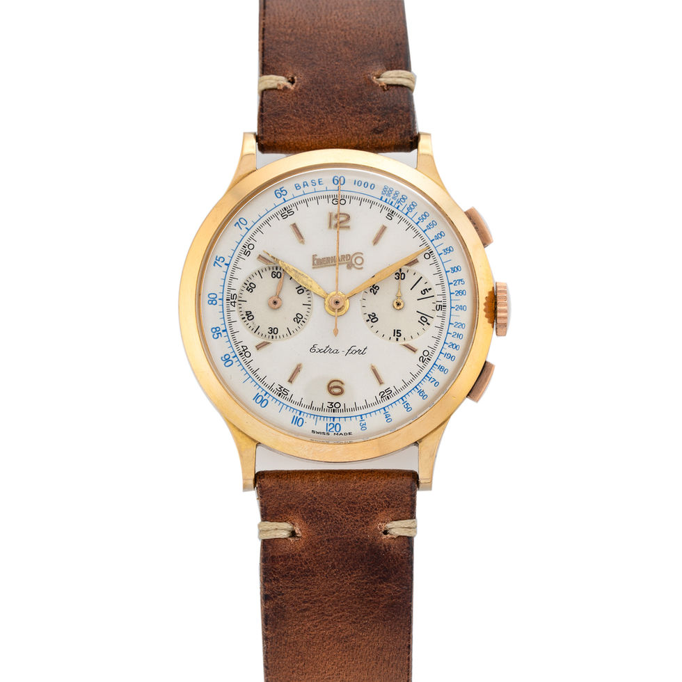 Eberhard & Co. 18kt Yellow Gold Chronograph front