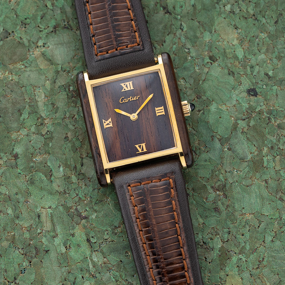 Cartier Tank Palissandre de Rio - Ref. 20611 live