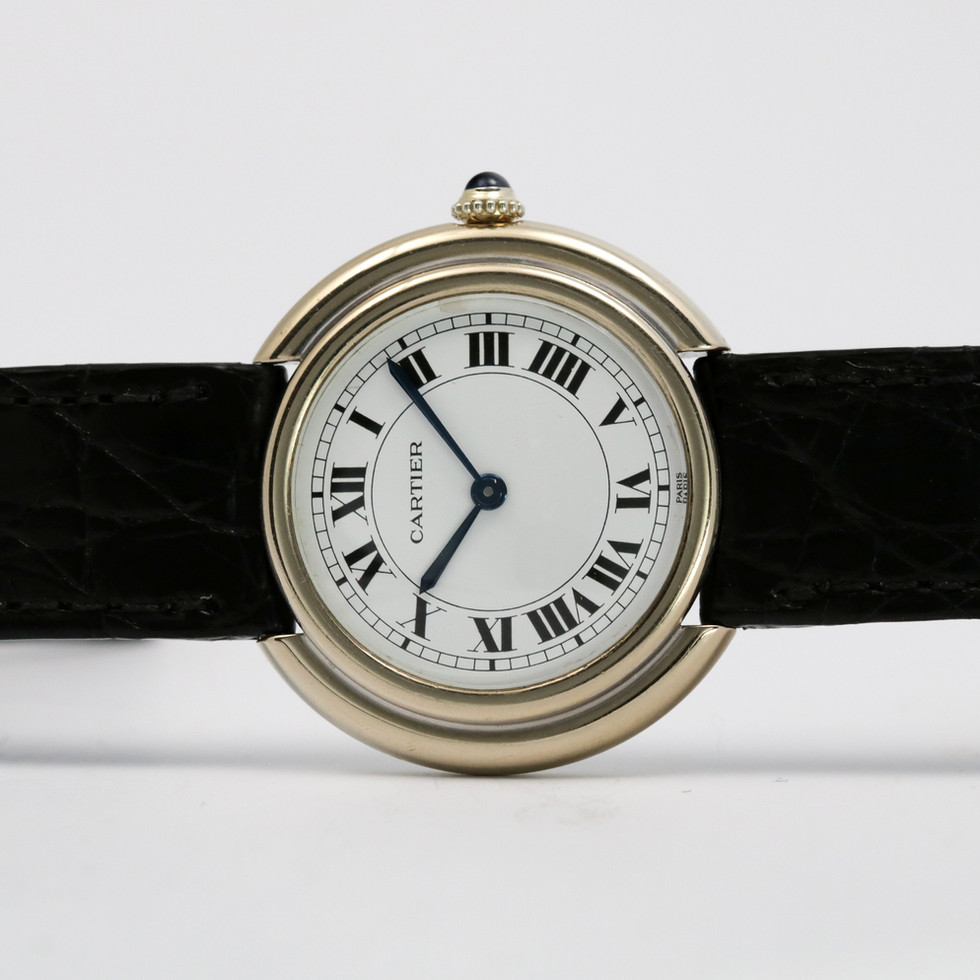 Cartier Vendome White Gold Ref. 78090 on side
