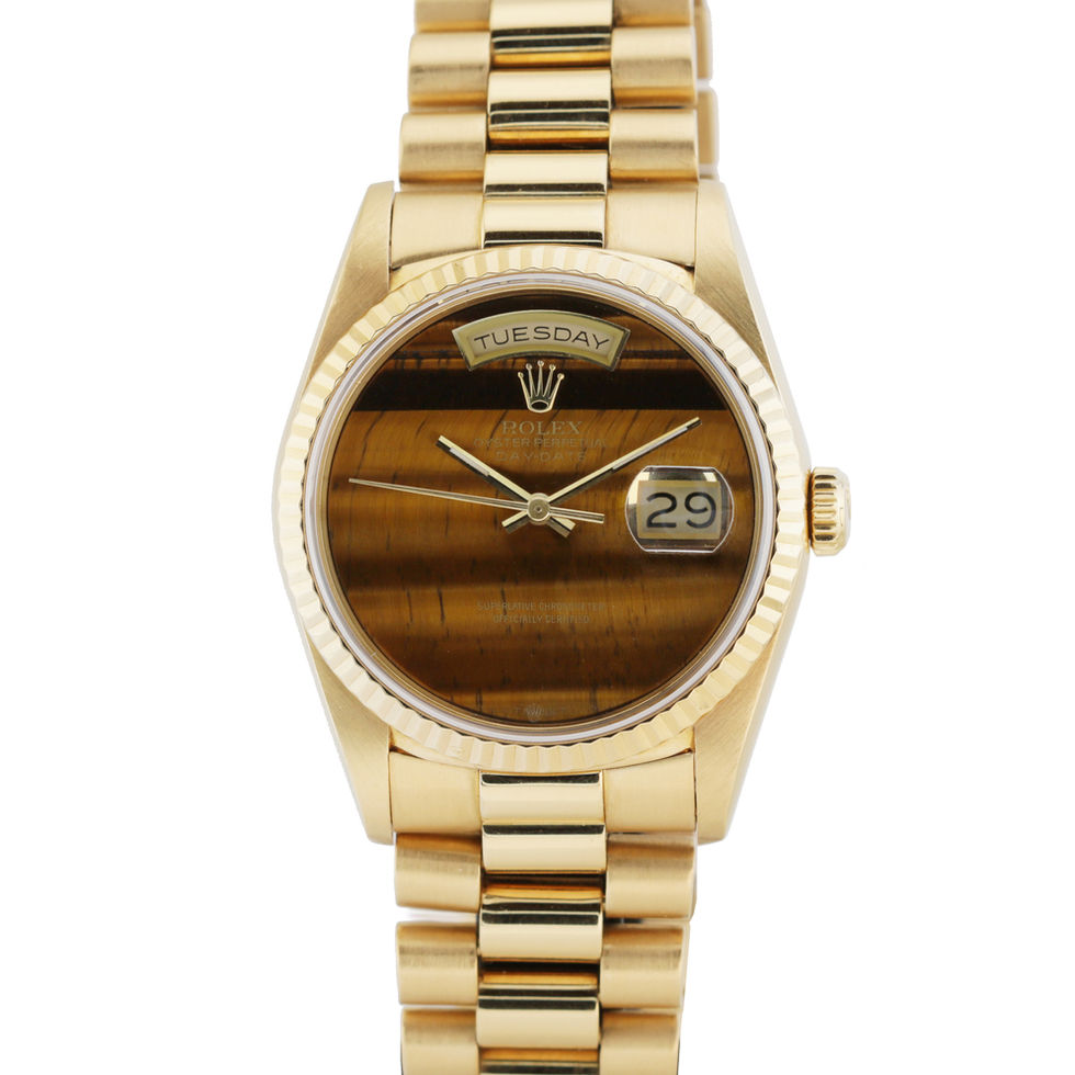 Rolex Day-Date Tiger-Eye Dial Ref 18238 front