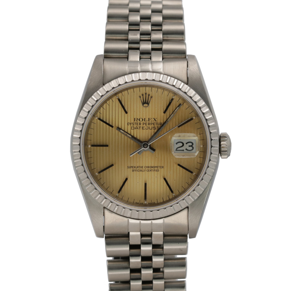 Tropical Rolex Stainless Steel Datejust Ref. 16220 front