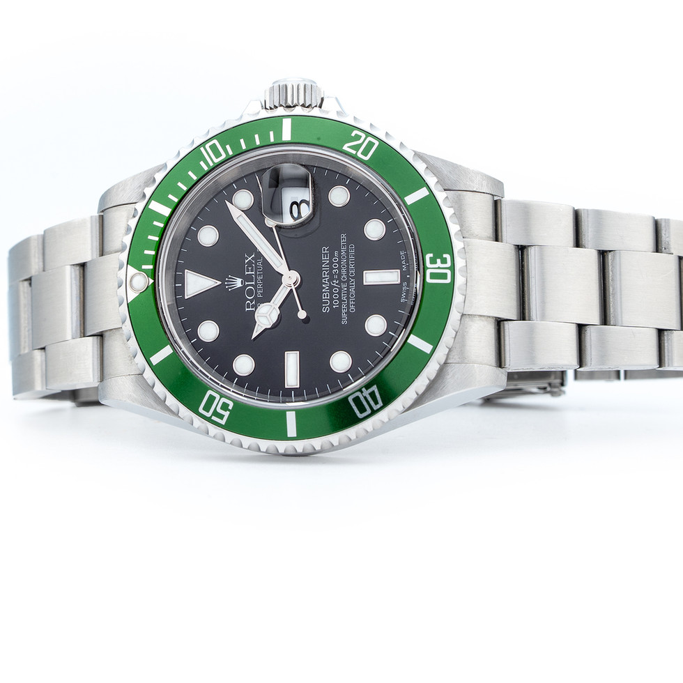 Rolex Kermit Submariner Flat 4 ref 16610