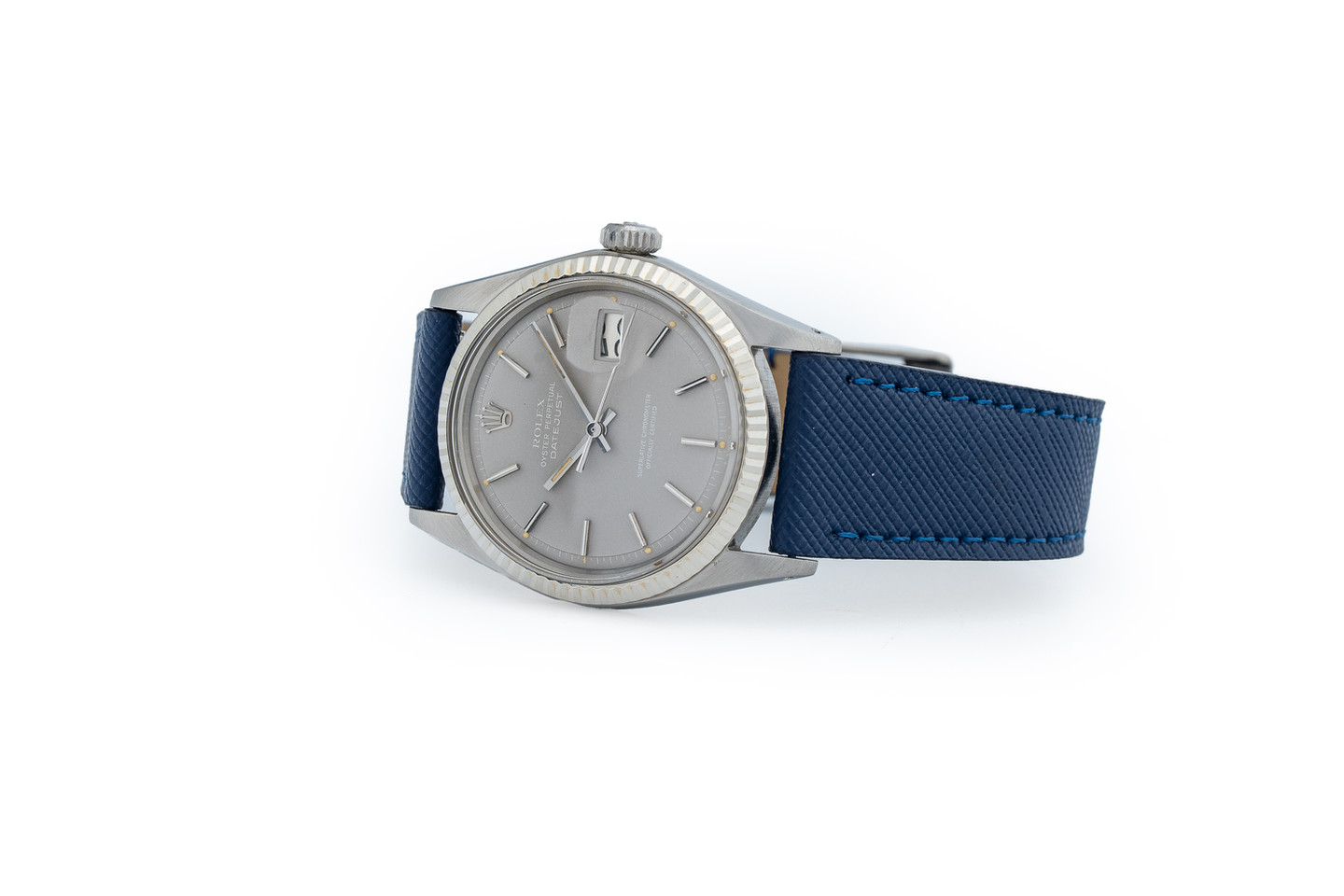 Rolex Stainless Steel Datejust 'Ghost' Dial Ref. 1601 on side