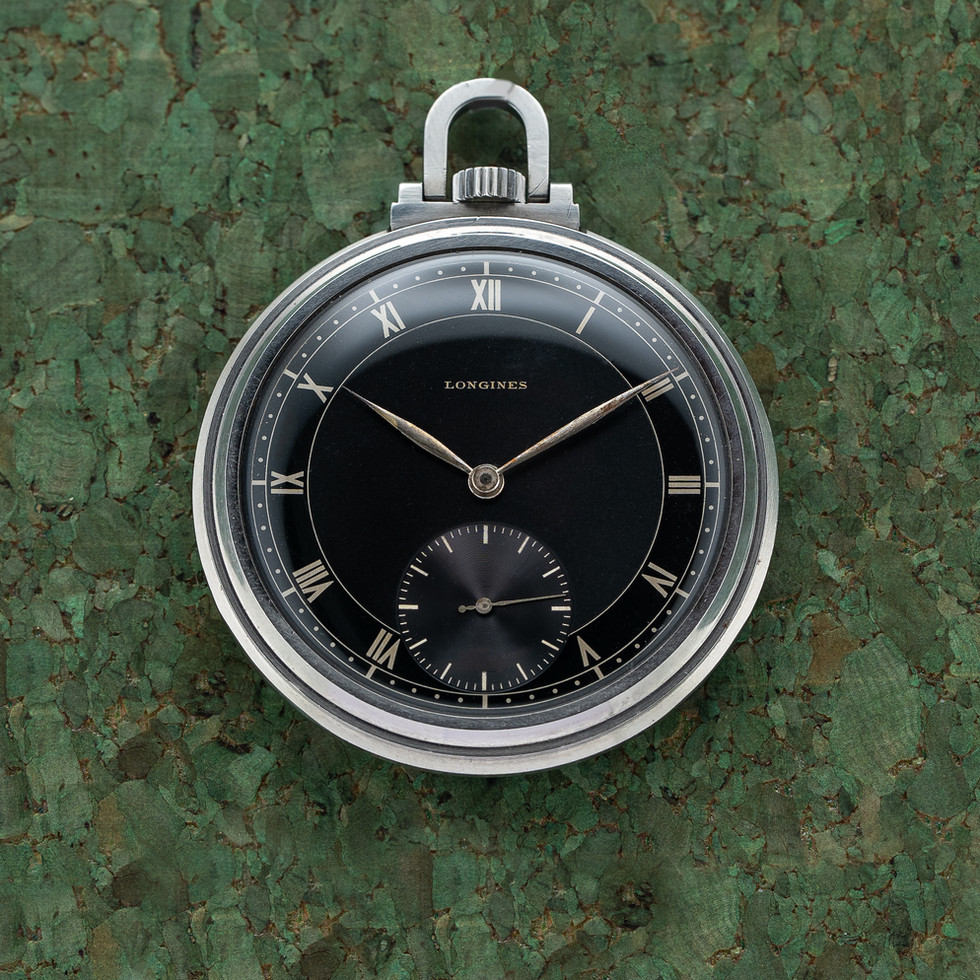 Longines Stainless Steel Pocket Watch ref 4642 live