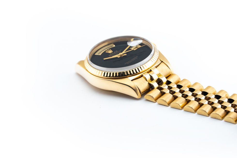 Rolex President ref 18038 18KYG Black Gilt Dial