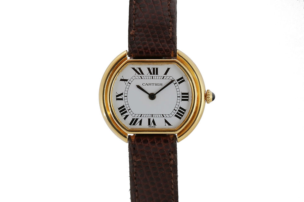 Cartier Yellow Gold Ellipse Ref. 78091 front